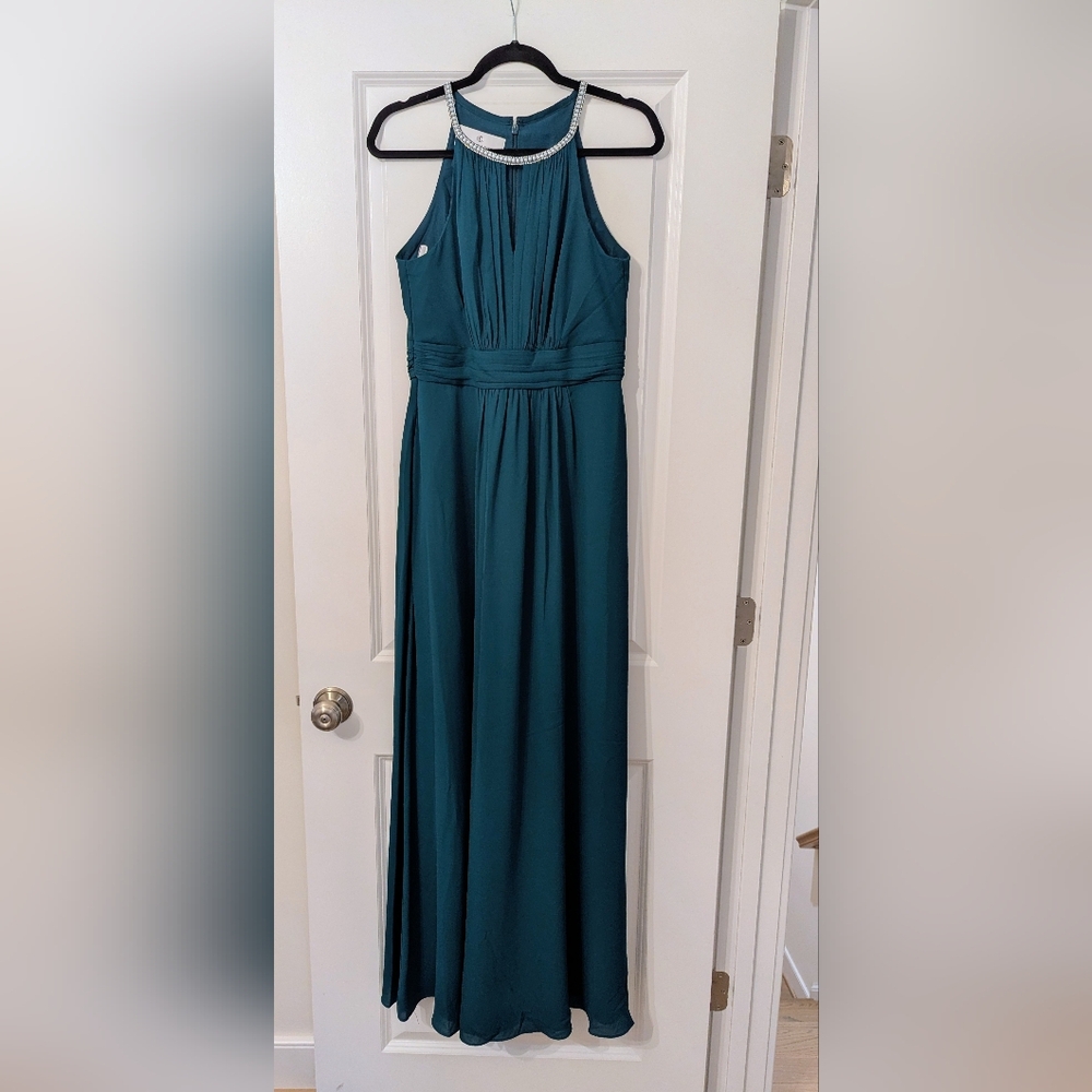 Oleg Cassini Georgette Formal Dress - Picture 3 of 5